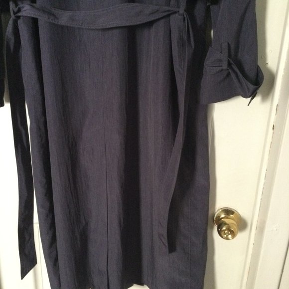 Women's Fen Nelli Long Trench coat Jacket 9/10 gently used made in China - Picture 7 of 9